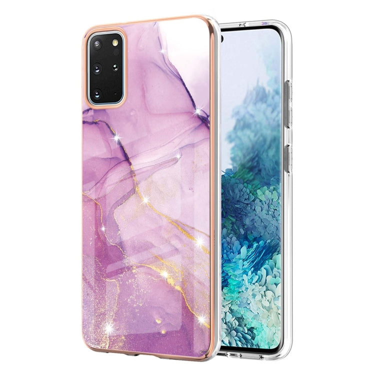 Electroplating Marble Pattern Dual-side IMD TPU Shockproof Case, For Samsung Galaxy S21+ 5G, For Samsung Galaxy S20, For Samsung Galaxy S20+, For Samsung Galaxy S20 Ultra, For Samsung Galaxy A72 5G / 4G