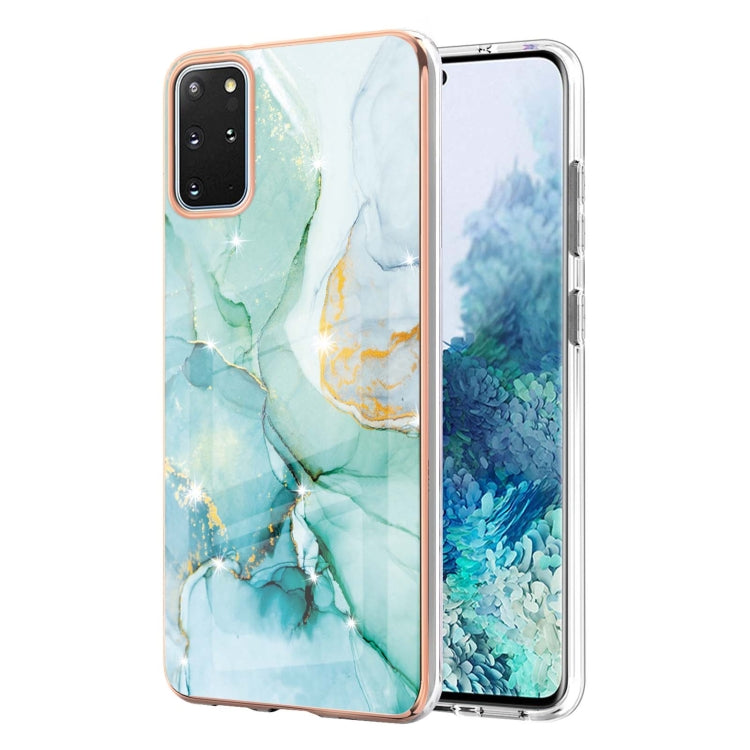 Electroplating Marble Pattern Dual-side IMD TPU Shockproof Case, For Samsung Galaxy S21+ 5G, For Samsung Galaxy S20, For Samsung Galaxy S20+, For Samsung Galaxy S20 Ultra, For Samsung Galaxy A72 5G / 4G