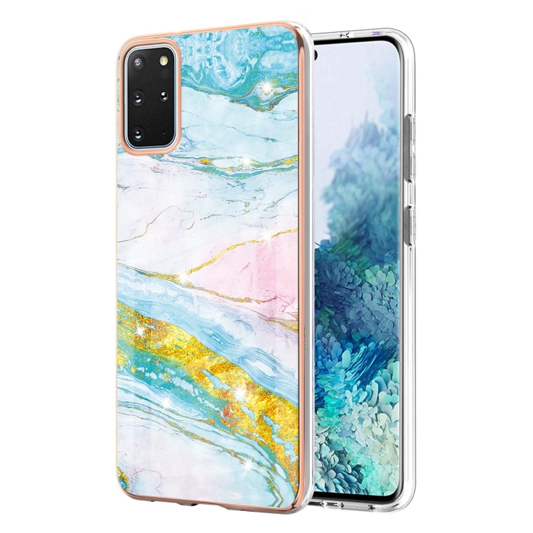 Electroplating Marble Pattern Dual-side IMD TPU Shockproof Case, For Samsung Galaxy S21+ 5G, For Samsung Galaxy S20, For Samsung Galaxy S20+, For Samsung Galaxy S20 Ultra, For Samsung Galaxy A72 5G / 4G