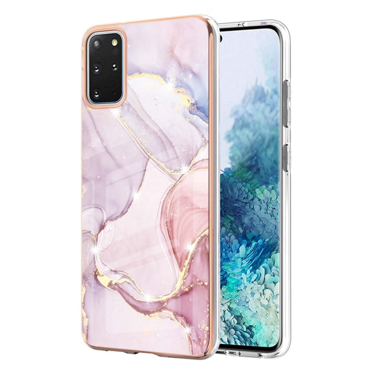 Electroplating Marble Pattern Dual-side IMD TPU Shockproof Case, For Samsung Galaxy S21+ 5G, For Samsung Galaxy S20, For Samsung Galaxy S20+, For Samsung Galaxy S20 Ultra, For Samsung Galaxy A72 5G / 4G