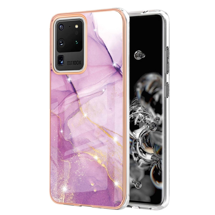 Electroplating Marble Pattern Dual-side IMD TPU Shockproof Case, For Samsung Galaxy S21+ 5G, For Samsung Galaxy S20, For Samsung Galaxy S20+, For Samsung Galaxy S20 Ultra, For Samsung Galaxy A72 5G / 4G