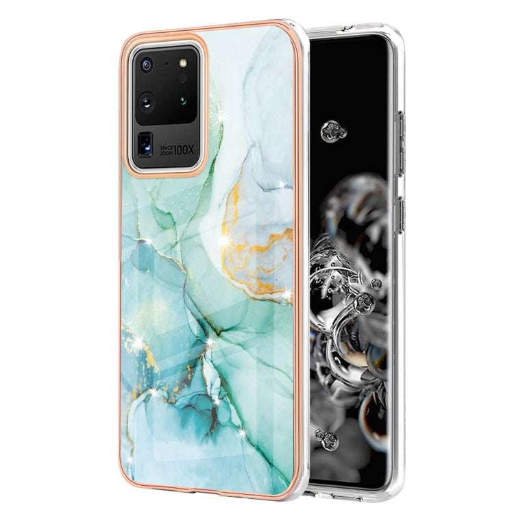 Electroplating Marble Pattern Dual-side IMD TPU Shockproof Case, For Samsung Galaxy S21+ 5G, For Samsung Galaxy S20, For Samsung Galaxy S20+, For Samsung Galaxy S20 Ultra, For Samsung Galaxy A72 5G / 4G