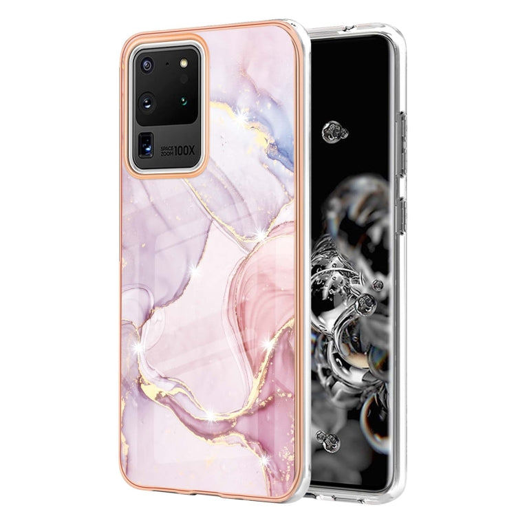 Electroplating Marble Pattern Dual-side IMD TPU Shockproof Case, For Samsung Galaxy S21+ 5G, For Samsung Galaxy S20, For Samsung Galaxy S20+, For Samsung Galaxy S20 Ultra, For Samsung Galaxy A72 5G / 4G