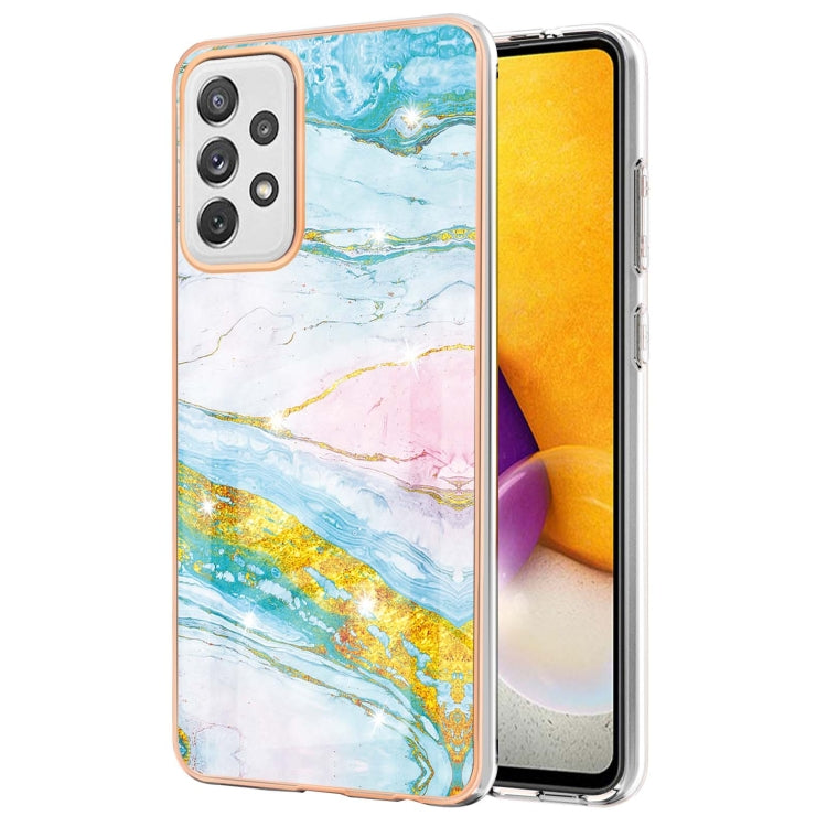 Electroplating Marble Pattern Dual-side IMD TPU Shockproof Case, For Samsung Galaxy S21+ 5G, For Samsung Galaxy S20, For Samsung Galaxy S20+, For Samsung Galaxy S20 Ultra, For Samsung Galaxy A72 5G / 4G