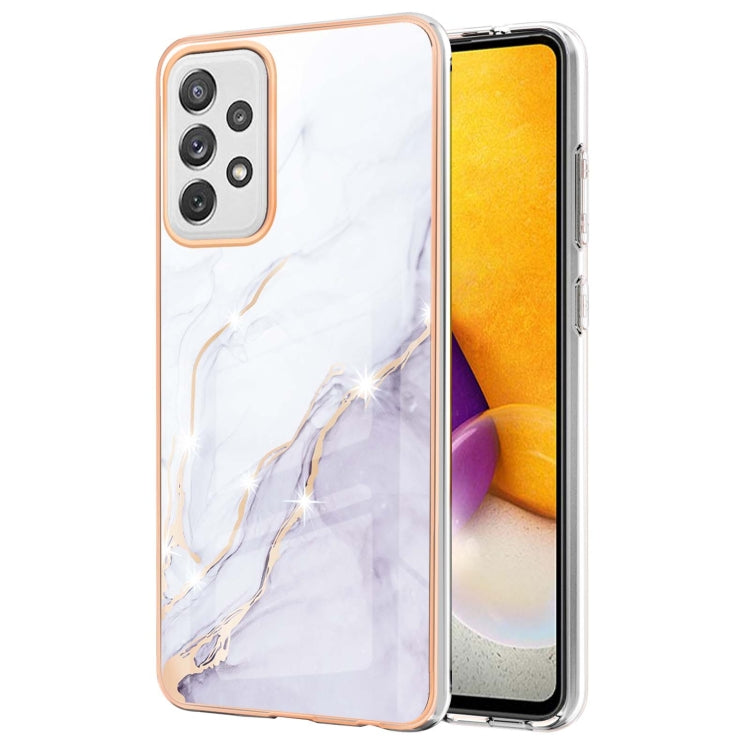 Electroplating Marble Pattern Dual-side IMD TPU Shockproof Case, For Samsung Galaxy S21+ 5G, For Samsung Galaxy S20, For Samsung Galaxy S20+, For Samsung Galaxy S20 Ultra, For Samsung Galaxy A72 5G / 4G