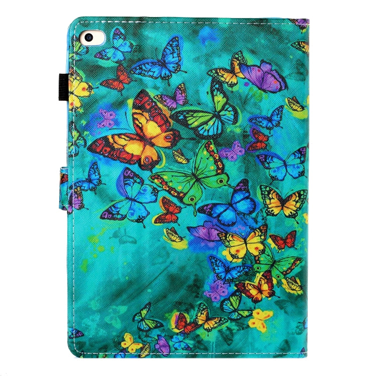 Colored Drawing Horizontal Flip PU Leather Case with Holder & Card Slot & Sleep / Wake-up Function, For iPad Air / Air 2 / iPad 9.7, For iPad 10.2 / Air 10.5 (2019), For iPad mini 5 / 4 / 3 / 2 / 1