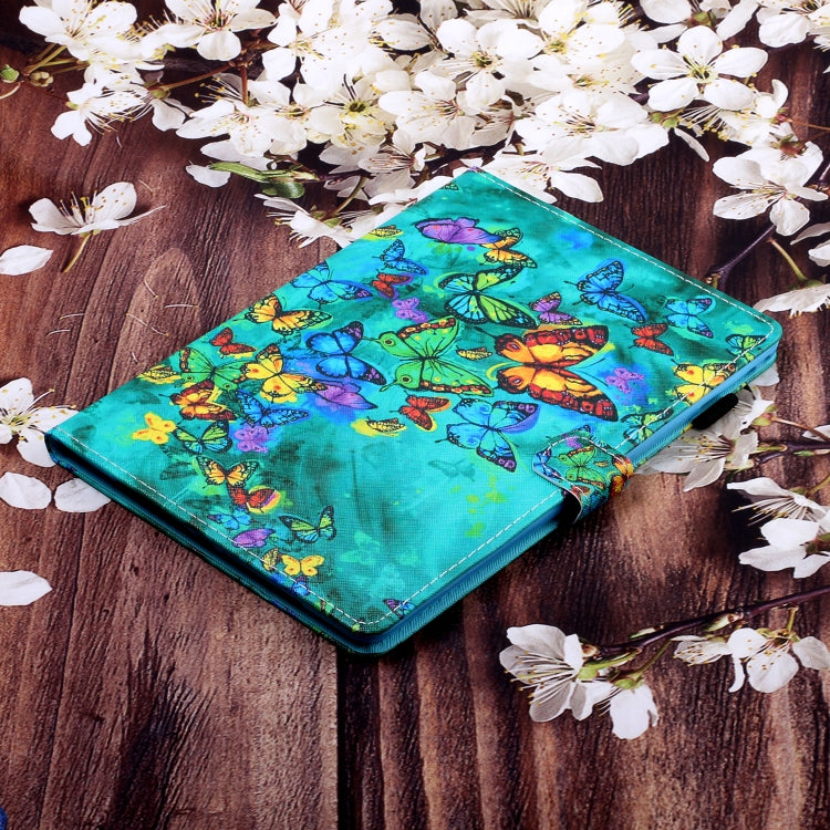 Colored Drawing Horizontal Flip PU Leather Case with Holder & Card Slot & Sleep / Wake-up Function, For iPad Air / Air 2 / iPad 9.7, For iPad 10.2 / Air 10.5 (2019), For iPad mini 5 / 4 / 3 / 2 / 1