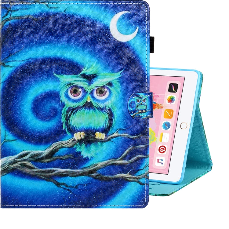 Colored Drawing Horizontal Flip PU Leather Case with Holder & Card Slot & Sleep / Wake-up Function, For iPad Air / Air 2 / iPad 9.7, For iPad 10.2 / Air 10.5 (2019), For iPad mini 5 / 4 / 3 / 2 / 1