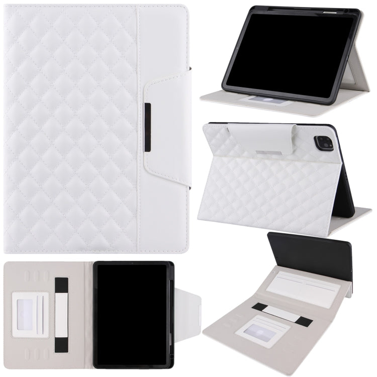 Checkered Pattern Horizontal Flip Leather Case with Holder & Card Slots & Hand Strap, For iPad 10.2 (2021 / 2020 / 2019), For iPad Pro 11 (2021 / 2020 / 2018), For iPad mini 5 / 4, For iPad 9.7 (2018 / 2017)