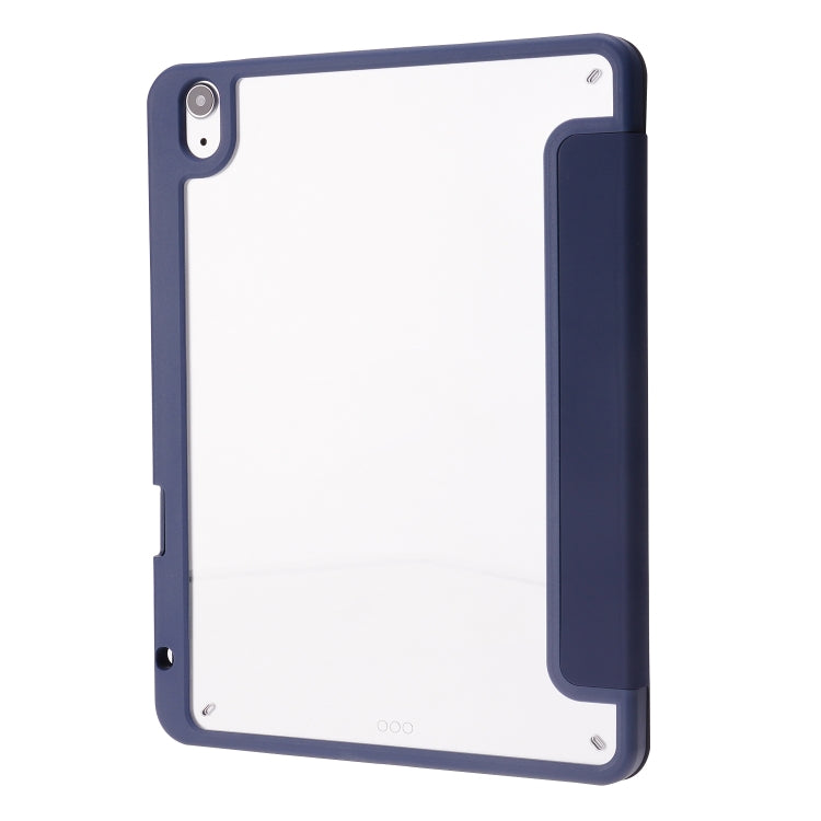 Deformation Transparent Acrylic Horizontal Flip PU Leather Case with Multi-folding Holder & Sleep / Wake-up Function & Pen Slot, For iPad Air 2022 / 2020 10.9, For iPad Pro 11.0 2021 / 2020 / 2018, For iPad 9.7 2017 / 2018 / Pro 9.7��������������������...