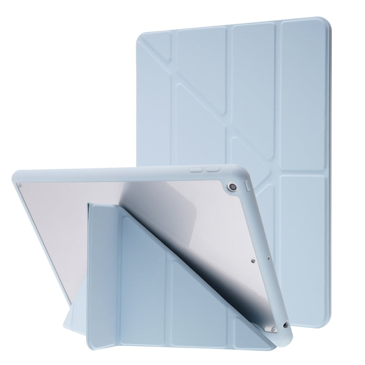 Deformation Transparent Acrylic Horizontal Flip PU Leather Case with Multi-folding Holder & Sleep / Wake-up Function & Pen Slot, For iPad Air 2022 / 2020 10.9, For iPad Pro 11.0 2021 / 2020 / 2018, For iPad 9.7 2017 / 2018 / Pro 9.7