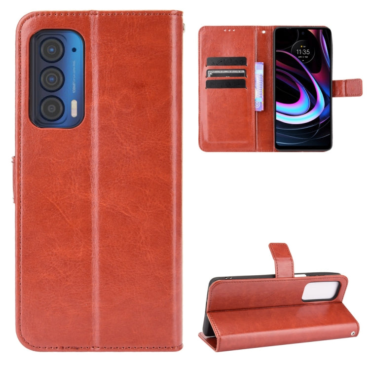 Crazy Horse Texture Horizontal Flip Leather Case with Holder & Card Slots & Lanyard, For Motorola Edge 20, For Motorola Edge 2021, For Motorola Moto G60S, For OPPO Reno6 4G, For OPPO Realme C21Y, For OPPO Realme GT Explorer Master