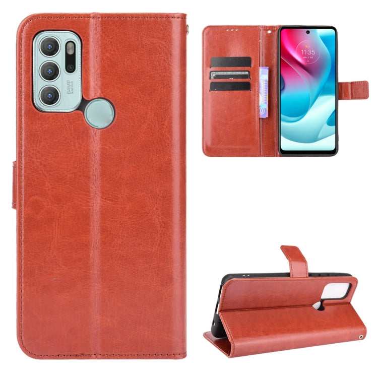 Crazy Horse Texture Horizontal Flip Leather Case with Holder & Card Slots & Lanyard, For Motorola Edge 20, For Motorola Edge 2021, For Motorola Moto G60S, For OPPO Reno6 4G, For OPPO Realme C21Y, For OPPO Realme GT Explorer Master