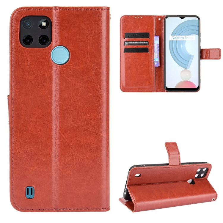 Crazy Horse Texture Horizontal Flip Leather Case with Holder & Card Slots & Lanyard, For Motorola Edge 20, For Motorola Edge 2021, For Motorola Moto G60S, For OPPO Reno6 4G, For OPPO Realme C21Y, For OPPO Realme GT Explorer Master