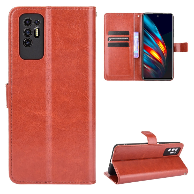 Crazy Horse Texture Horizontal Flip Leather Case with Holder & Card Slots & Lanyard, For Xiaomi Redmi 10, For Nokia C30, For Samsung Galaxy M21 2021, For Sony Xperia 10 III, For Xiaomi Mi Mix 4, For Tecno Phantom X, For Tecno Pova 2, For Doogee N40 Pro