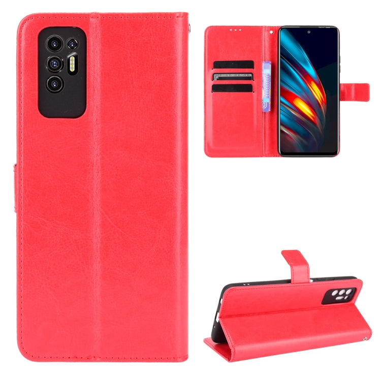 Crazy Horse Texture Horizontal Flip Leather Case with Holder & Card Slots & Lanyard, For Xiaomi Redmi 10, For Nokia C30, For Samsung Galaxy M21 2021, For Sony Xperia 10 III, For Xiaomi Mi Mix 4, For Tecno Phantom X, For Tecno Pova 2, For Doogee N40 Pro