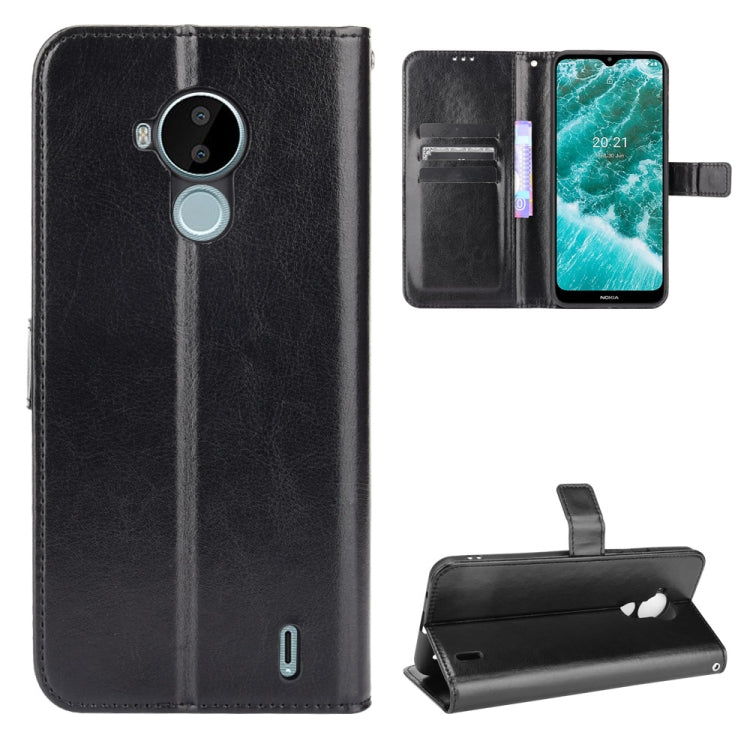 Crazy Horse Texture Horizontal Flip Leather Case with Holder & Card Slots & Lanyard, For Xiaomi Redmi 10, For Nokia C30, For Samsung Galaxy M21 2021, For Sony Xperia 10 III, For Xiaomi Mi Mix 4, For Tecno Phantom X, For Tecno Pova 2, For Doogee N40 Pro