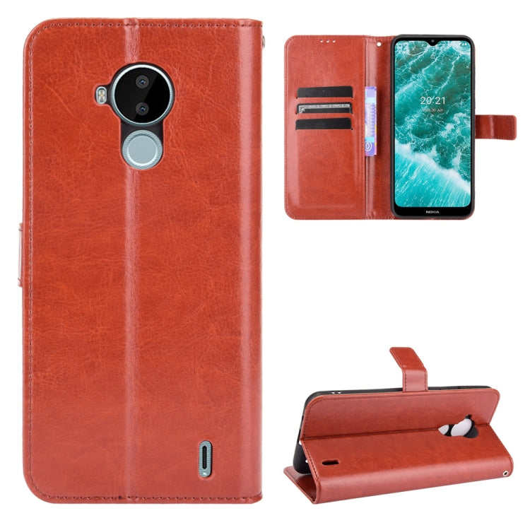 Crazy Horse Texture Horizontal Flip Leather Case with Holder & Card Slots & Lanyard, For Xiaomi Redmi 10, For Nokia C30, For Samsung Galaxy M21 2021, For Sony Xperia 10 III, For Xiaomi Mi Mix 4, For Tecno Phantom X, For Tecno Pova 2, For Doogee N40 Pro