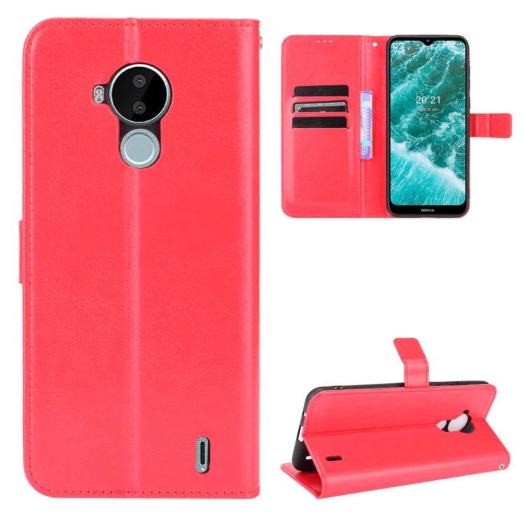 Crazy Horse Texture Horizontal Flip Leather Case with Holder & Card Slots & Lanyard, For Xiaomi Redmi 10, For Nokia C30, For Samsung Galaxy M21 2021, For Sony Xperia 10 III, For Xiaomi Mi Mix 4, For Tecno Phantom X, For Tecno Pova 2, For Doogee N40 Pro