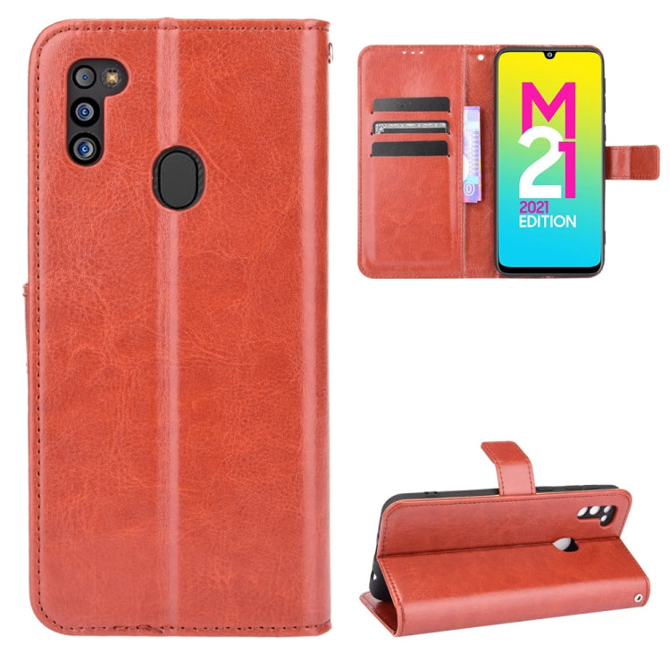 Crazy Horse Texture Horizontal Flip Leather Case with Holder & Card Slots & Lanyard, For Xiaomi Redmi 10, For Nokia C30, For Samsung Galaxy M21 2021, For Sony Xperia 10 III, For Xiaomi Mi Mix 4, For Tecno Phantom X, For Tecno Pova 2, For Doogee N40 Pro