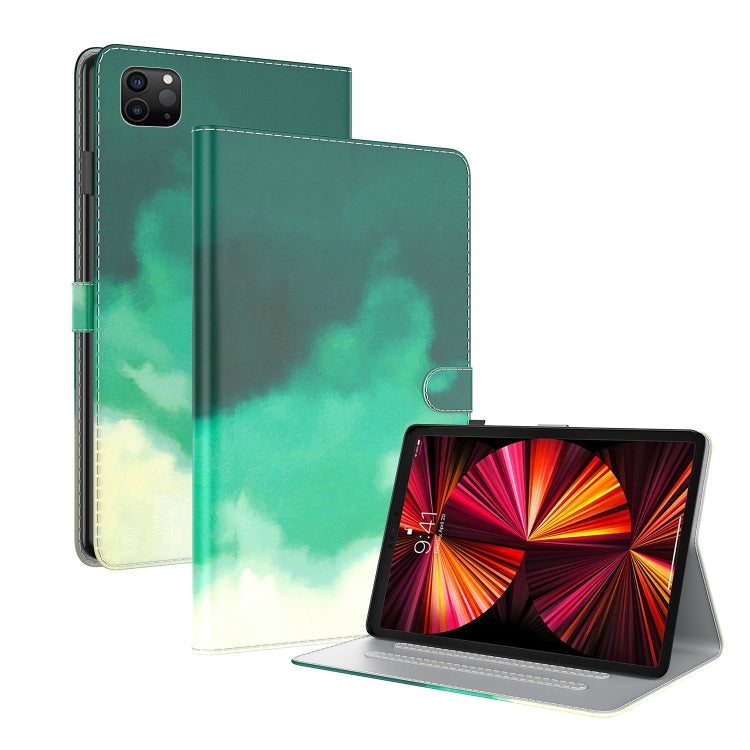 Watercolor Pattern Skin Feel Magnetic Horizontal Flip PU Leather Case with Holder & Card Slots & Photo Frame & Sleep / Wake-up Function, For iPad mini 2024 / mini 6, For iPad Pro 12.9 2022 / 2021 / 2020, For iPad Pro 11 2022 / 2021&2018 / Air 4 (2020)�...