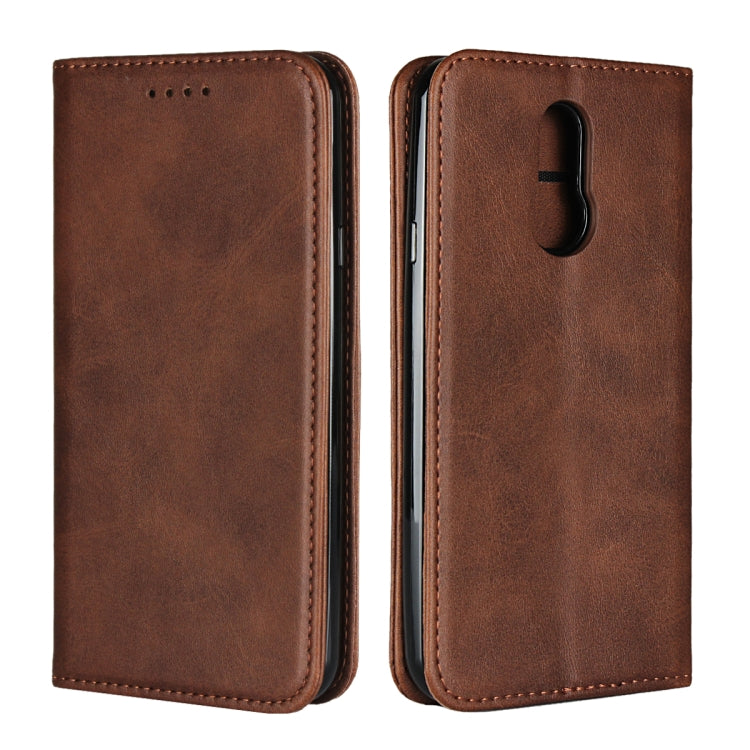 Calf Texture Magnetic Horizontal Flip Leather Case with Holder & Card Slots & Wallet, For LG G8 ThinQ, For LG K50, For LG K50S, For LG Q7, For LG V40 ThinQ, For LG V50 ThinQ, For LG V50S ThinQ 5G, For LG V60 ThinQ 5G