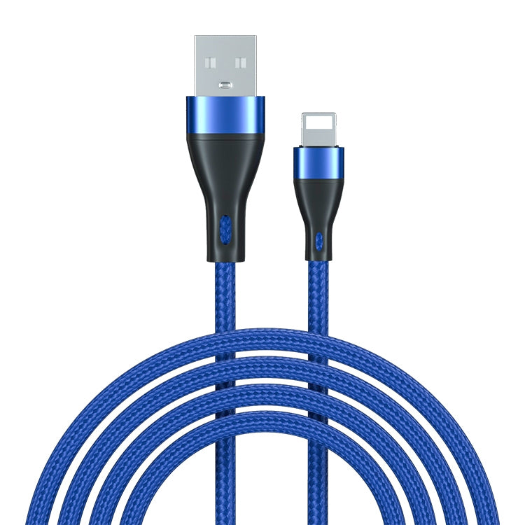 ADC-001 3A USB to 8 Pin Weave Fast Charging Data Cable, 1m 8 Pin, 2m 8 Pin