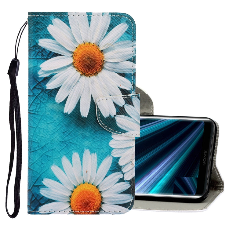 3D Colored Drawing Horizontal Flip PU Leather Case with Holder & Card Slots & Wallet, For Sony Xperia 20