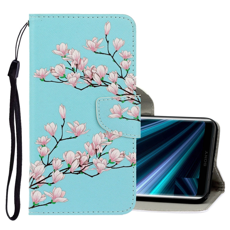 3D Colored Drawing Horizontal Flip PU Leather Case with Holder & Card Slots & Wallet, For Sony Xperia 20