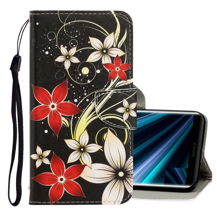 3D Colored Drawing Horizontal Flip PU Leather Case with Holder & Card Slots & Wallet, For Sony Xperia 20