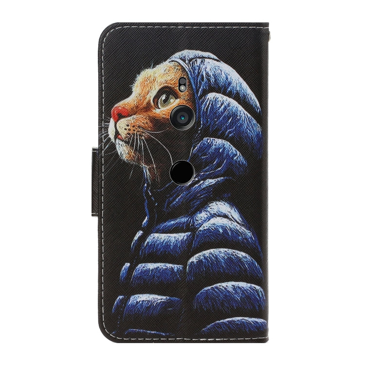 3D Colored Drawing Horizontal Flip PU Leather Case with Holder & Card Slots & Wallet, For Sony Xperia XZ3