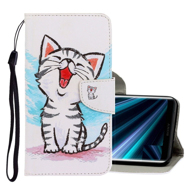 3D Colored Drawing Horizontal Flip PU Leather Case with Holder & Card Slots & Wallet, For Sony Xperia XZ3