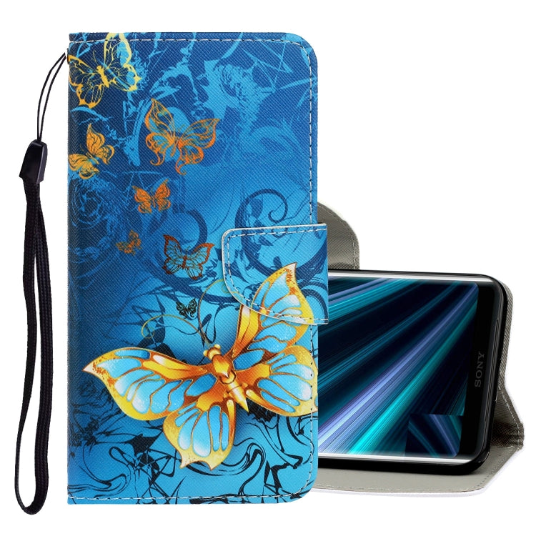 3D Colored Drawing Horizontal Flip PU Leather Case with Holder & Card Slots & Wallet, For Sony Xperia XZ3