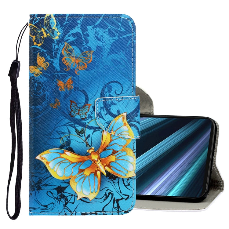 3D Colored Drawing Horizontal Flip PU Leather Case with Holder & Card Slots & Wallet, For Sony Xperia XZ4