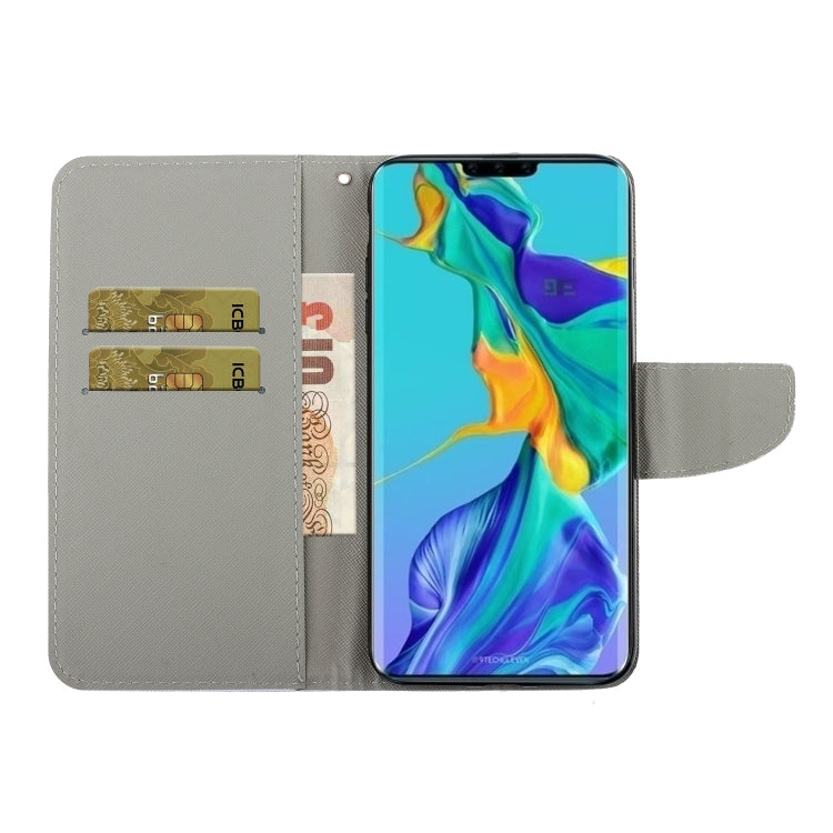 3D Colored Drawing Horizontal Flip PU Leather Case with Holder & Card Slots & Wallet, For Huawei Mate 30