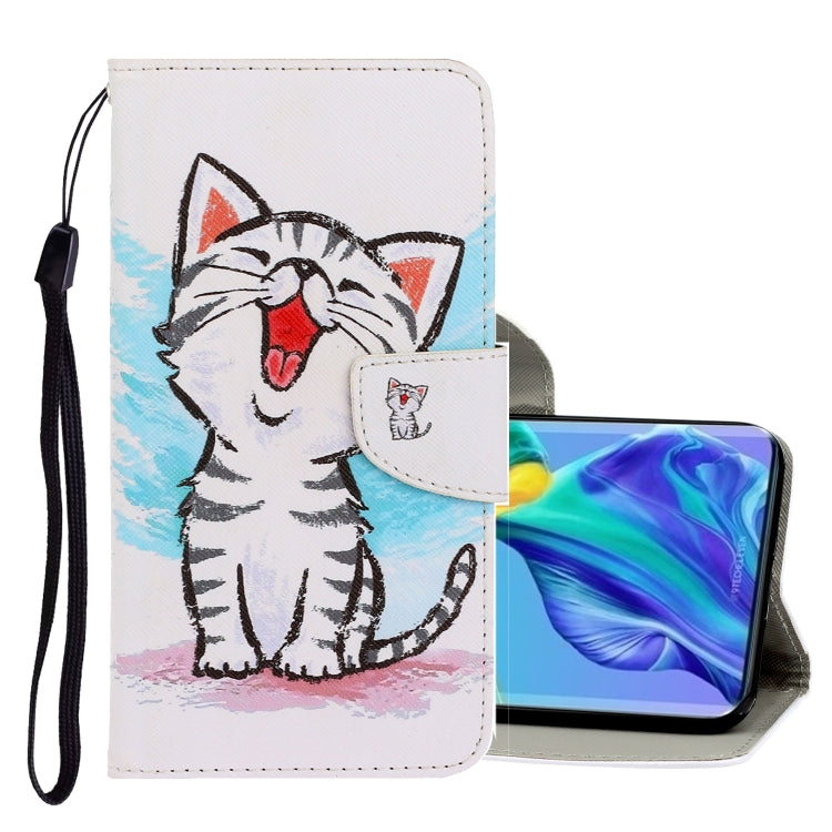 3D Colored Drawing Horizontal Flip PU Leather Case with Holder & Card Slots & Wallet, For Huawei Mate 30