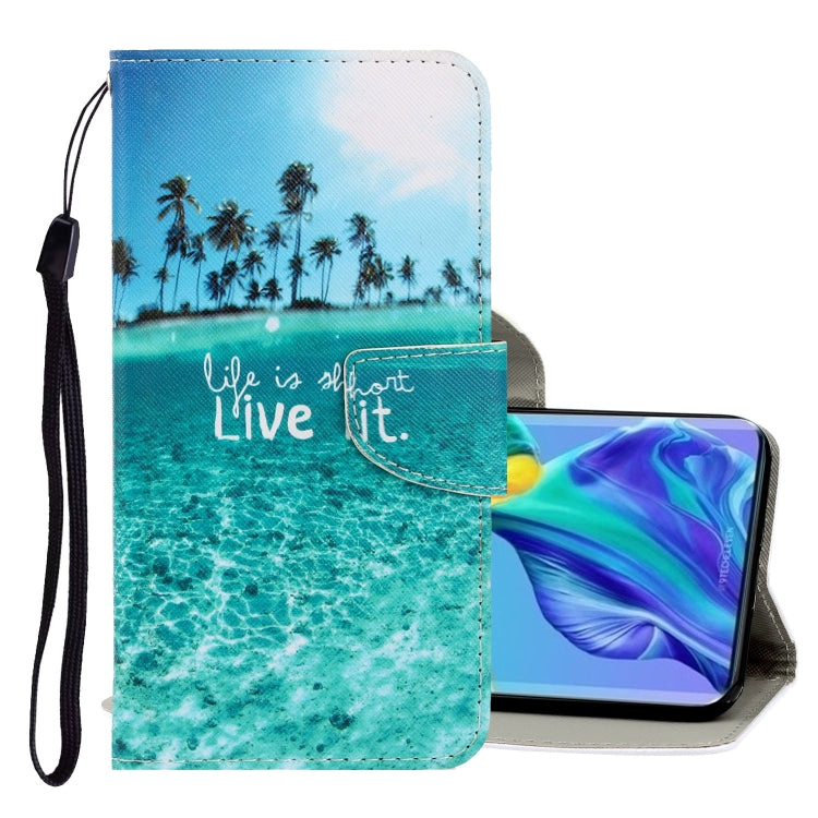 3D Colored Drawing Horizontal Flip PU Leather Case with Holder & Card Slots & Wallet, For Huawei Mate 30