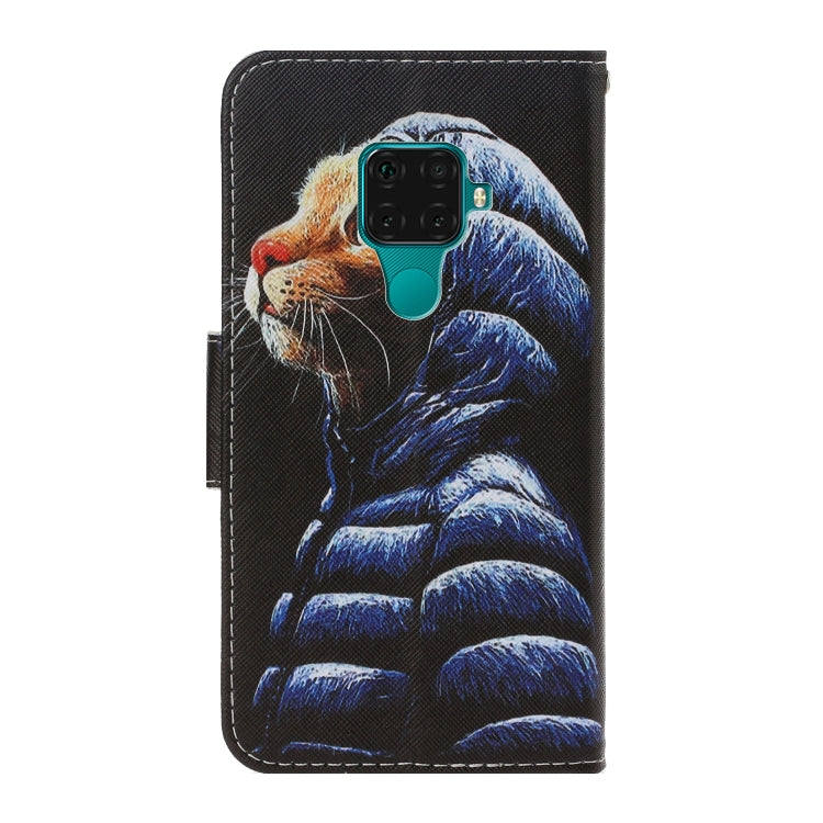 3D Colored Drawing Horizontal Flip PU Leather Case with Holder & Card Slots & Wallet, For Huawei Mate 30 Lite