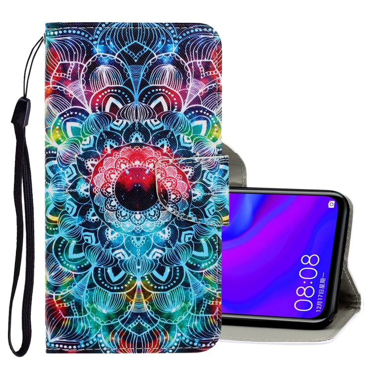 3D Colored Drawing Horizontal Flip PU Leather Case with Holder & Card Slots & Wallet, For Huawei Mate 30 Lite