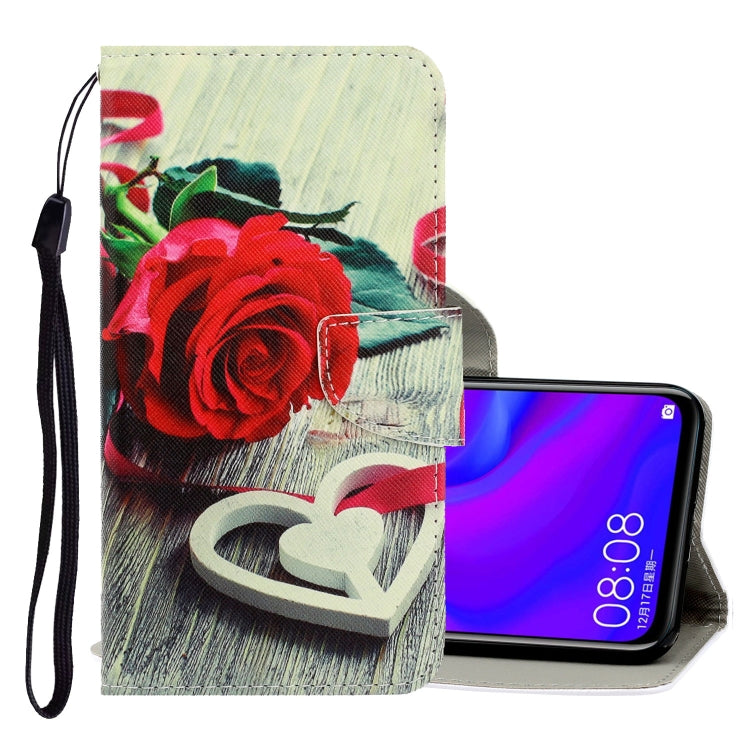 3D Colored Drawing Horizontal Flip PU Leather Case with Holder & Card Slots & Wallet, For Huawei Mate 30 Lite