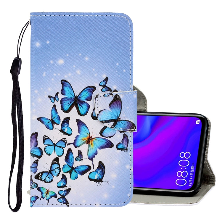 3D Colored Drawing Horizontal Flip PU Leather Case with Holder & Card Slots & Wallet, For Huawei Mate 30 Lite