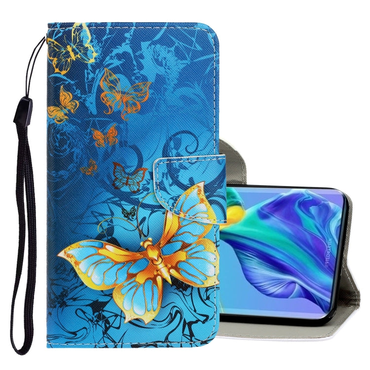 3D Colored Drawing Horizontal Flip PU Leather Case with Holder & Card Slots & Wallet, For Huawei Mate 30 Pro