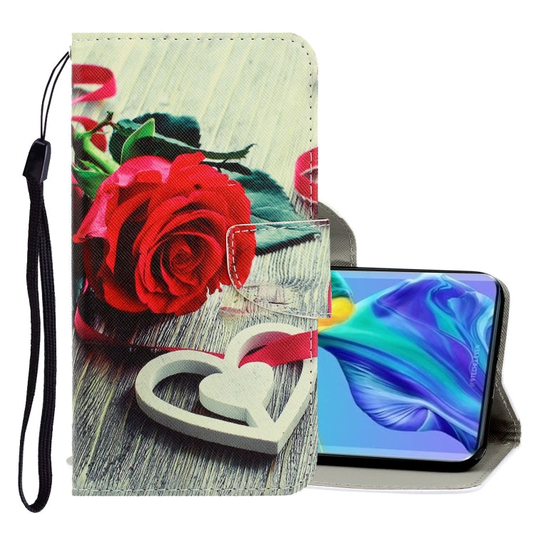 3D Colored Drawing Horizontal Flip PU Leather Case with Holder & Card Slots & Wallet, For Huawei Mate 30 Pro