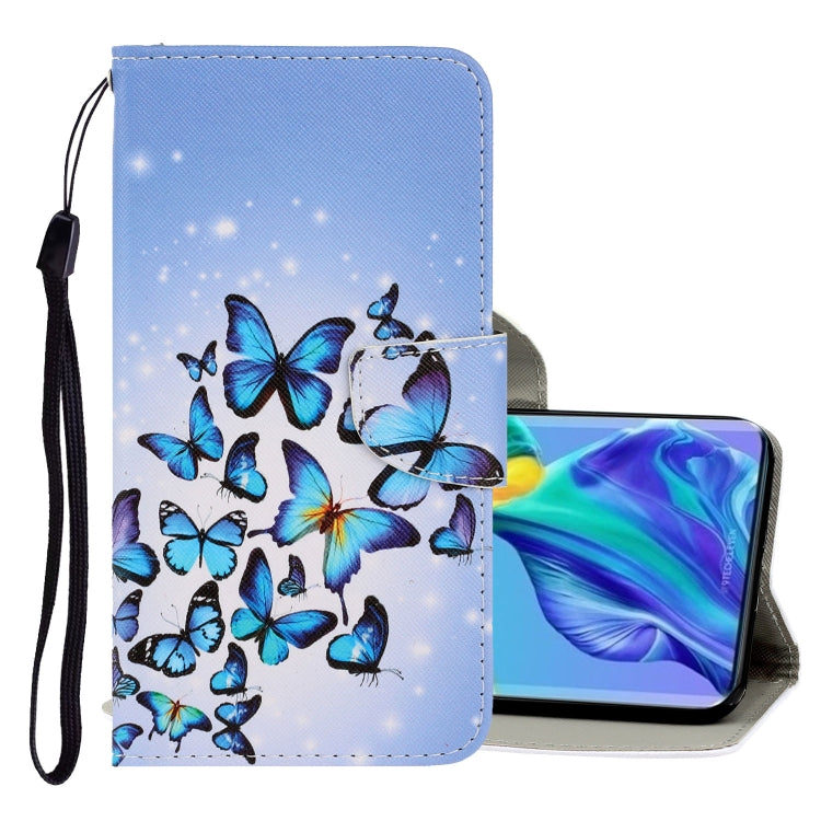 3D Colored Drawing Horizontal Flip PU Leather Case with Holder & Card Slots & Wallet, For Huawei Mate 30 Pro