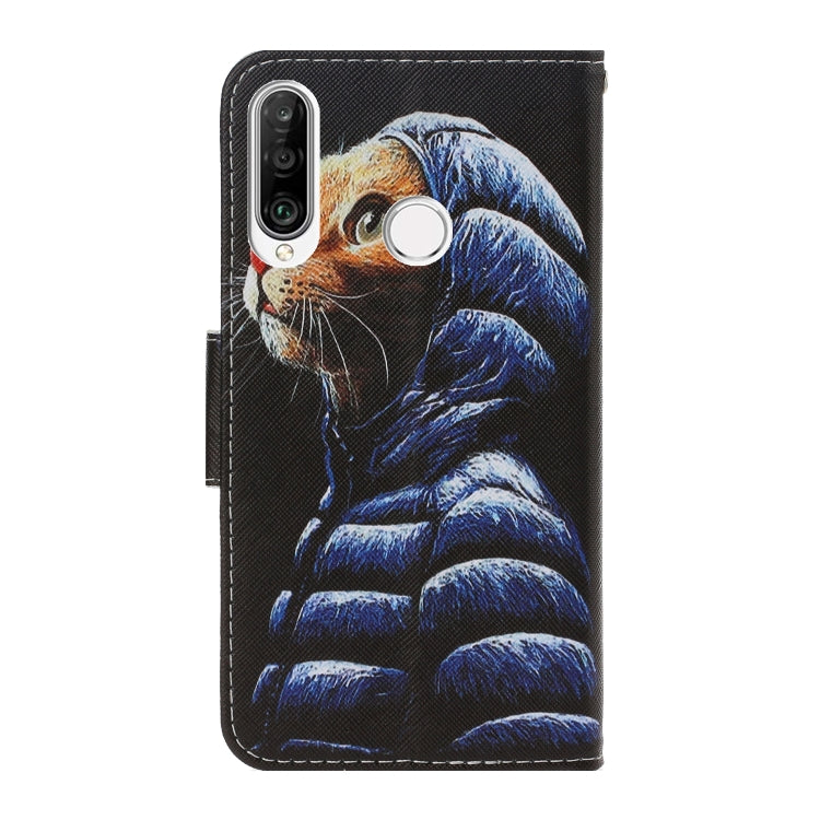 3D Colored Drawing Horizontal Flip PU Leather Case with Holder & Card Slots & Wallet, For Huawei P30 Lite