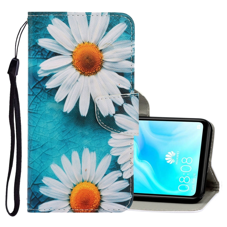 3D Colored Drawing Horizontal Flip PU Leather Case with Holder & Card Slots & Wallet, For Huawei P30 Lite