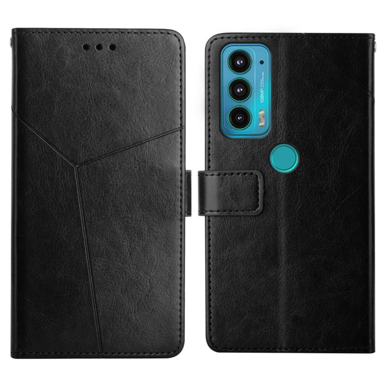 Y Stitching Horizontal Flip Leather Phone Case with Holder & Card Slots & Wallet & Photo Frame, For Motorola Moto E7, For Motorola Moto E7 Power, For Motorola Edge 20, For Motorola Edge 20 Lite, For Motorola Edge 20 Pro, For Motorola Edge S / G100