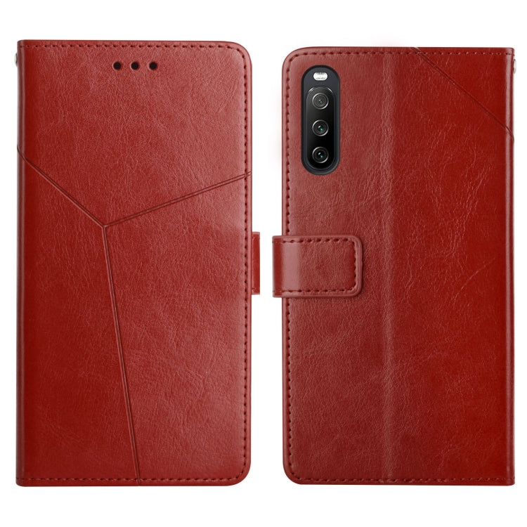 Y Stitching Horizontal Flip Leather Phone Case with Holder & Card Slots & Wallet & Photo Frame, For Sony Xperia 5 III, For Sony Xperia 10 III, For Sony Xperia Ace II