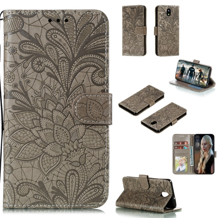 Lace Flower Horizontal Flip Leather Case with Holder & Card Slots & Wallet & Photo Frame, For LG K30, For Sony Xperia 5, For Nokia 7.2, For Huawei Honor Play 3, For Galaxy A70s