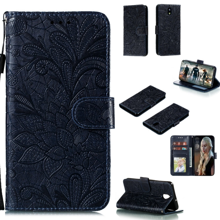 Lace Flower Horizontal Flip Leather Case with Holder & Card Slots & Wallet & Photo Frame, For LG K30, For Sony Xperia 5, For Nokia 7.2, For Huawei Honor Play 3, For Galaxy A70s